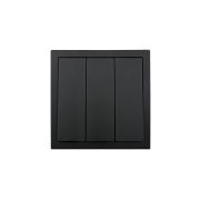 Выключатель 3-кл. СП ZIMA IP20 10А безвинт. зажим черн. бархат LEZARD 704-4288-109QC