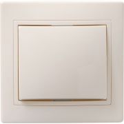 Выключатель 1-кл. СП Кварта 10А IP20 ВС10-1-0-ККм крем. GENERICA EVK10-K33-10-DM