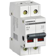 Выключатель нагрузки (мини-рубильник) 2п 63А ВН-32 GENERICA MNV15-2-063